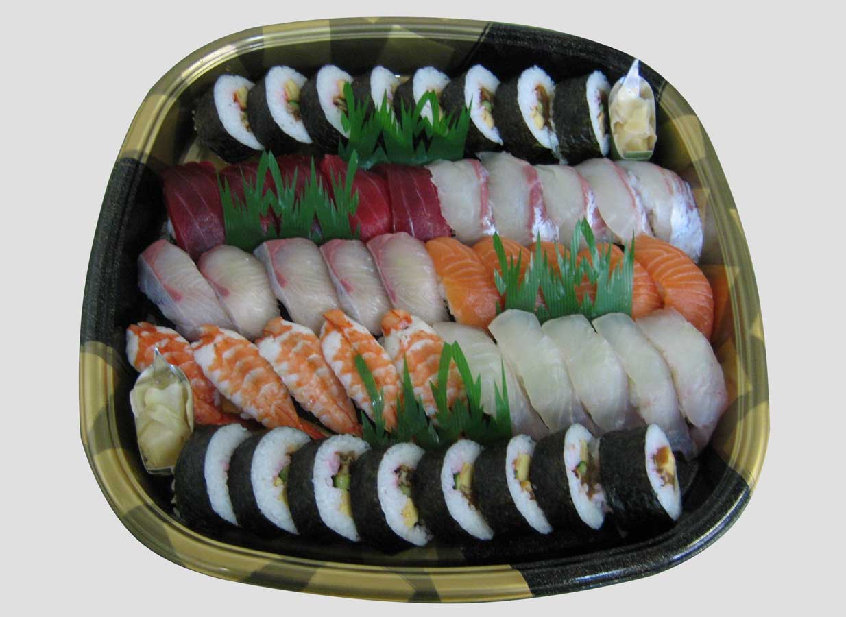 岡山の仕出し屋　魚龍の寿司盛合せ（５人前）